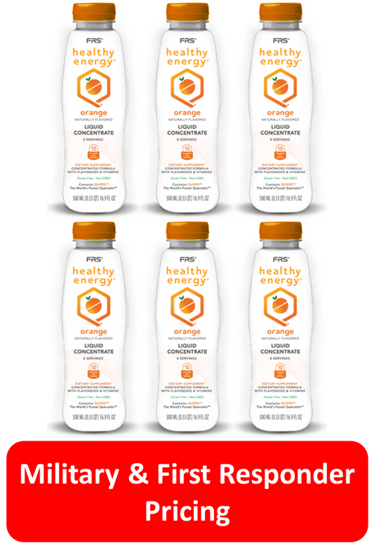 FRS Healthy Energy Orange Concentrate/ Case of Six 16.9 oz Bottles MFR