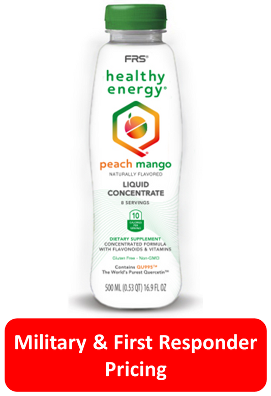 FRS Healthy Energy Peach Mango Concentrate 16.9 oz Bottle MFR